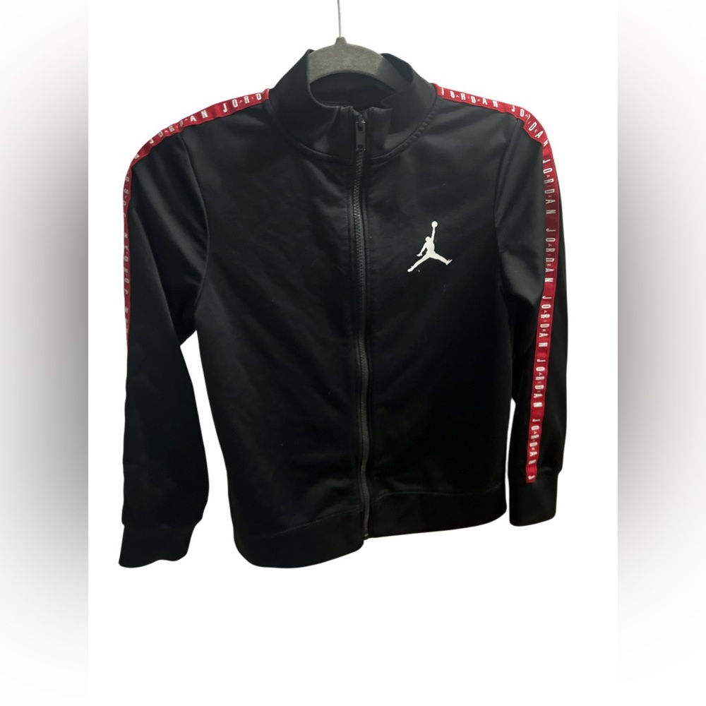 Jordan Black Jacket with Red Logo